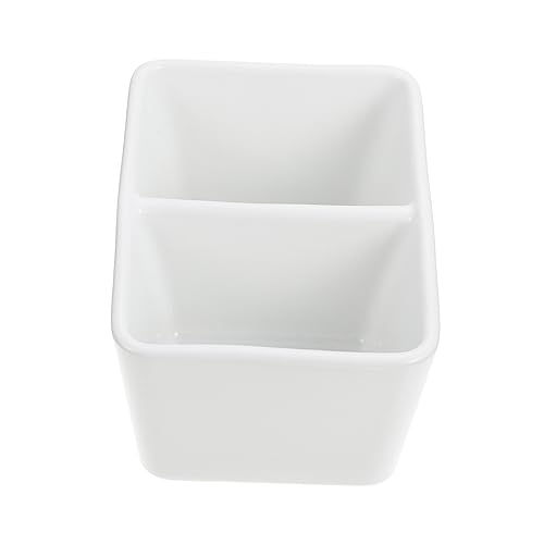 Ceramic Paint Palette, 5.1x2.7in Large Gouache Palette Paintbrush Wash Bowl, Deep Well Porcelain Paint Dish Watercolor Cup Mixing Tray for Artist Calligraphy or Watercolor Gouache Painting