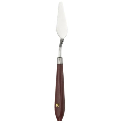 HARFINGTON Palette Knife Painting Tool 2.4" x 0.87" Stainless Steel Art Spatula Pallet Knives Scrapers Tools with Plastic Handle for Acrylic Oil Canvas Mixing Spreading, Red/Silver - size: 2.4" x 0.87"