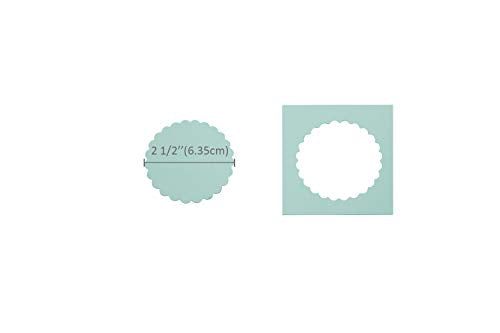 BiraBira Scalloped Circle Punch, 2.5 inch for Paper Crafting Scrapbooking | Creating Gift Tags, Making Embellishments, Additions to Handmade Cards