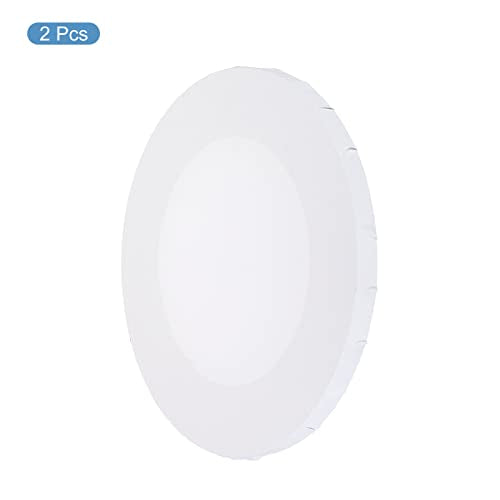 PATIKIL Paint Canvases Panel for Painting, 2 Pack 10x10 Inch Round Wood Frame Stretched Blank Art Board Panels for Acrylic, Oil, Tempera Painting, White - size: 10x10 Inch