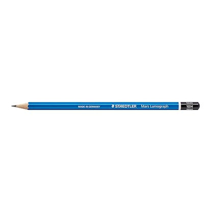 STAEDTLER Mars Lumograph 10H Graphite Art Drawing Pencil, 6 Pencils - style: 10H