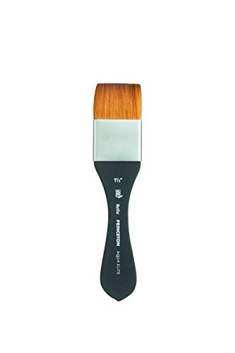 Princeton Aqua Elite, Series 4850, Synthetic Kolinsky Watercolor Paint Brush,Mottler, 1-1/2 Inch - size: Size 1-1/2