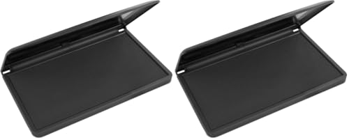 MaxMark Large Premium Black Ink Stamp Pad - 3.5" x 6.25" - Quality Felt Pad (Pack of 2) - color: Black, size: 3.5" x 6.25" (Pack of 2)