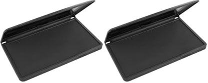 MaxMark Large Premium Black Ink Stamp Pad - 3.5" x 6.25" - Quality Felt Pad (Pack of 2) - color: Black, size: 3.5" x 6.25" (Pack of 2)