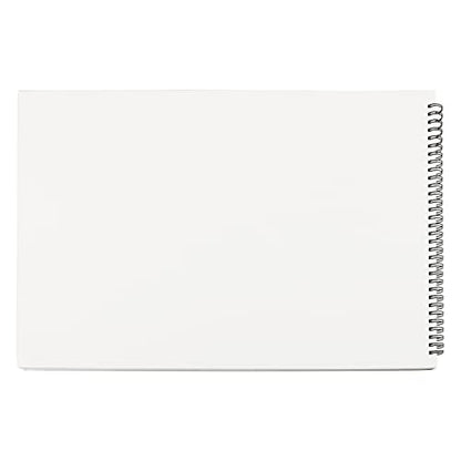 HEIHAK 5 Pack A3 16.5 x 11.6 Inch Sketch Notebooks, 60 Pages 30 Sheets Top Spiral Bound Pocket Sketchbooks, Spiral Notepads Sketch Pads Bulk for Kids Drawing, Sketching, Painting, Writing - size: A3 60 Pages 5 PCS