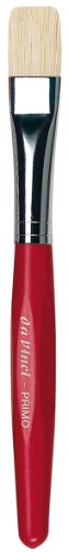 da Vinci Series 359R Primo Hog Bristle Flat Brush, Size 16. - color: Red, style: Flat Hog Bristle