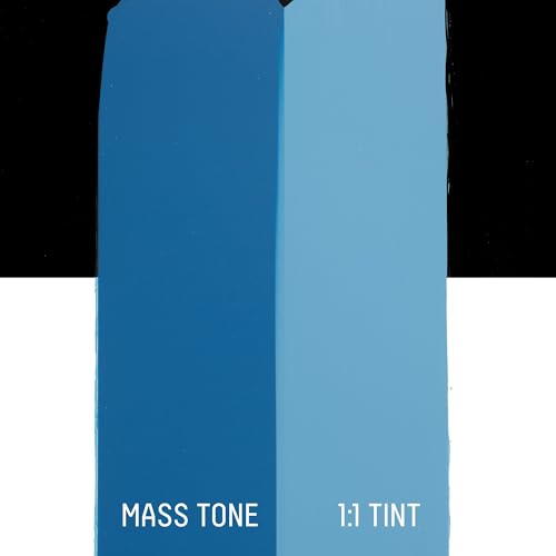 Liquitex BASICS Acrylic Paint, 4-oz Tube, Cerulean Blue Hue - color: Cerulean Blue Hue, size: 4 Fl Oz (Pack of 1)