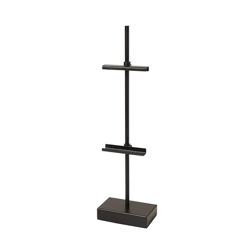 Studio Decor 18" Black Steel Adjustable Tabletop Easel - Decorative Stand for Pictures, Frames, Books, Cards, Plates - 1 Pack