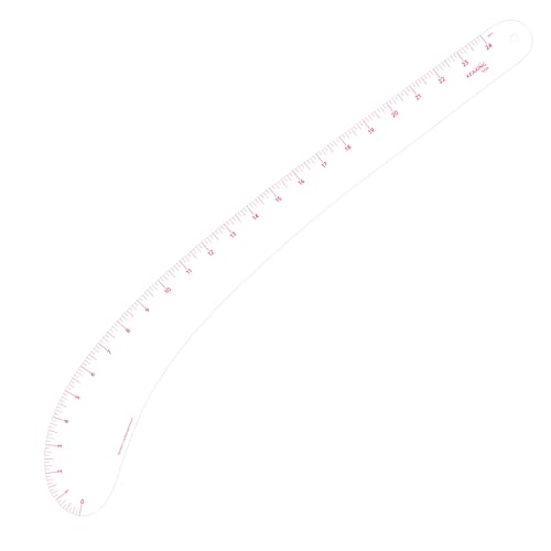 KEARING 24" French Curve Ruler - Clear Plastic Sewing Pattern Making Tool - style: 6224(24")