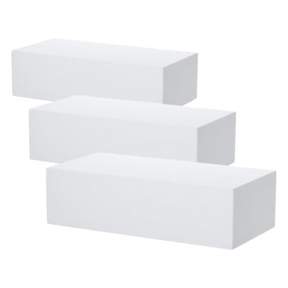 Crafare Large Craft Foam Block 14x7x4inch Foam Blocks Polystyrene Foam Brick for Household Arts School Projects Sculptures Floral Arrangements Modeling and Centerpieces (Pack of 3) - size: 14x7x4inch 1pcs (Pack of 3)