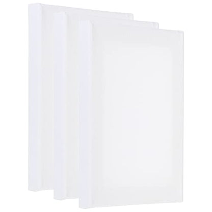 PATIKIL Paint Canvases Panel for Painting, 3 Pack 5x7 Inch Rectangle Wood Frame Stretched Blank Art Board Panels for Acrylic, Oil, Tempera Painting, White - size: 5x7 Inch