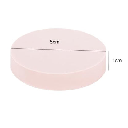 6 Pieces Round Blank Rubber Stamp Carving Blocks Stamp Making Block Crafts Rubber Stamps for Stamps Making, DIY Crafting, Scrapbook, Soft and Easy to Carve, Pink