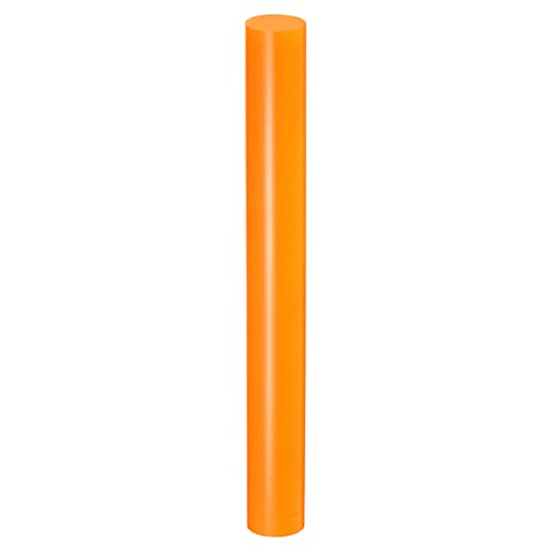 HARFINGTON Acrylic Clay Roller 9 Inch x 1 Inch Solid Non-Stick Plastic Round Tube Roller Polymer Clay Rod Fondant Rolling Pin for Shaping, Sculpting, Modeling DIY Crafts, Orange - color: Orange, size: 9 Inch x 1 Inch