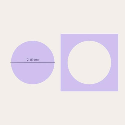 Craftelier - Circle Punch 2" (5 cm) Diameter - size: Pack of 1: 2" Diameter
