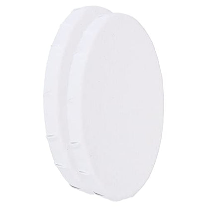 PATIKIL Paint Canvases Panel for Painting, 2 Pack 4x6 Inch Oval Wood Frame Stretched Blank Art Board Panels for Acrylic, Oil, Tempera Painting, White - size: 4x6 Inch