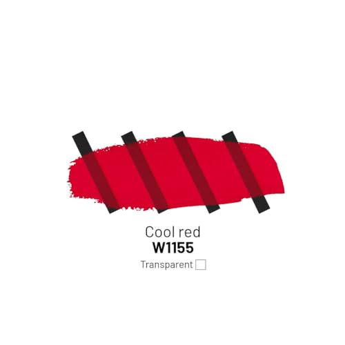Acrylic Inks for Artists - Cool Red Acrylic Ink, 3.38 Fl Oz (100 ml) | Highly Concentrated, Multifunctional Liquid Acrylic Paint - color: Cool Red