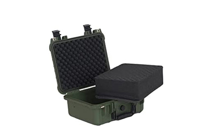 MEIJIA All Weather IP67 Waterproof Hard Camera Case,Hard Protective Case,Hard Case with Customizable Foam,Fit Use of Drones,Camera,Equipments,Pistols(Green,13.35 x11.63x5.98inches) - color: Green, size: 13.35 x11.63x5.98inches