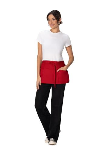 Chef Works Unisex Waitress Apron - color: Red