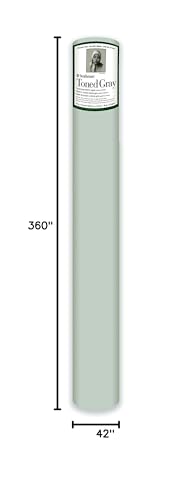 Strathmore 400 Series Toned Sketch Roll, 80 lb. Paper, 42 inch X 10 Yard, Gray (413-142) - size: 42x10 yards