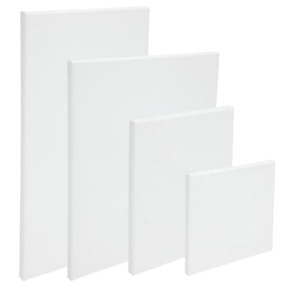 Centurion Deluxe Professional Acrylic Primed Linen Pre-Stretched Canvases, 11oz Linen - 30"x30", Box of 6, 3/4" Deep - Kiln-Dried Stretchers, Back Stapled, Canvas for Painting, Museum Archival Quality
