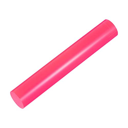 HARFINGTON Acrylic Clay Roller 6 Inch x 1 Inch Solid Non-Stick Plastic Round Tube Roller Polymer Clay Rod Fondant Rolling Pin for Shaping, Sculpting, Modeling DIY Crafts, Rose Red - color: Rose Red, size: 6 Inch x 1 Inch