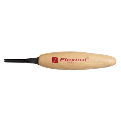 FLEXCUT Micro Shallow/Deep U-Gouge, Razor Sharp High Carbon Cutting Blade - color: Micro Deep U-Gouge, size: 3 mm