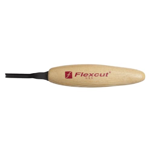 FLEXCUT Micro Shallow/Deep U-Gouge, Razor Sharp High Carbon Cutting Blade - color: Micro Deep U-Gouge, size: 3 mm