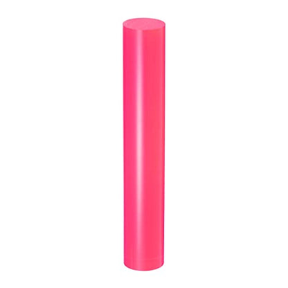 HARFINGTON Acrylic Clay Roller 6 Inch x 1 Inch Solid Non-Stick Plastic Round Tube Roller Polymer Clay Rod Fondant Rolling Pin for Shaping, Sculpting, Modeling DIY Crafts, Rose Red - color: Rose Red, size: 6 Inch x 1 Inch