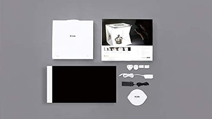Foldio2 Plus (15inch Lightbox for Product Photography / 15" x 15" / Portable Studio, Dimmable LED Chips, CRI 97+, White & Black Background Sheets Included) by ORANGEMONKIE - size: Foldio2 Plus