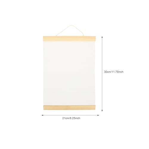 FAVOMOTO Ornament Frame White Blank Cotton Canvas Panels 3Pcs Wooden Framed Artist Canvas Board with Hanging Rope DIY Arts Accessory for Painting Acrylic Pouring Oil Paint Ornament Frames (Pack of 2) - size: 11.79 inches x 8.25 inches (Pack of 2)
