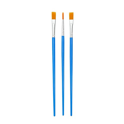 18-Piece 8x8-Inch Wooden Canvas Painting Set, 2 Natural Wood Panel Paint Boards with 12 Acrylic Paint Tubes, 3 Brushes, and 1 Plastic Palette for Crafting and Art Supplies