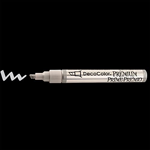 Uchida of America 350-CSLV DecoColor Premium 3 Way Chisel Point Pen, Silver - size: 1 Count (Pack of 1)