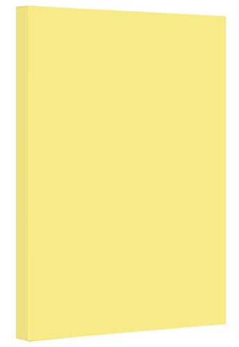 Canary Pastel Color Card Stock | 67Lb Cover Cardstock | 8.5" x 14" Inches | 50 Sheets Per Pack - color: canary