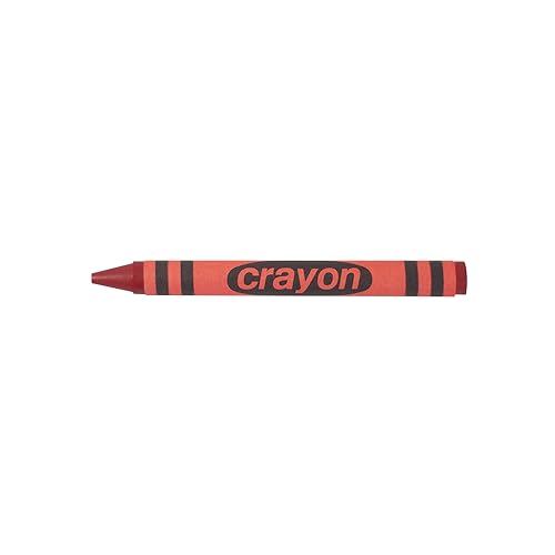 Lucky Art Red Crayons Bulk - 80 Count Regular Size Single Color Crayon Refill Bulk, Non-Toxic Art Supplies for Teachers, Classrooms and School Projects - color: Red