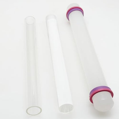 Yayatty 5 PCS Acrylic Clay Roller, Polymer Clay Tools, Plastic Clear Round Tube Roller for DIY Handmade Crafts, Art Supplies - color: 5 PCS