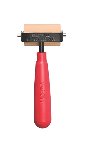 Speedball Soft Rubber Brayer, 2-Inch - Printmaking Roller Tool for Gel & Block Printing and Crafting - Made in USA - size: 2-Inch