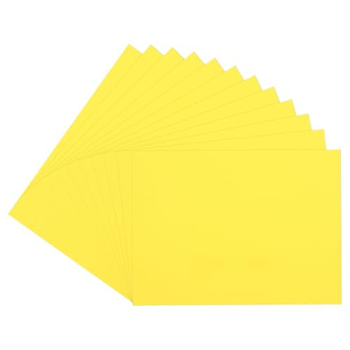 uxcell Yellow EVA Foam Sheets, 7.9x5.9in 2mm Thick Handicraft Foam Paper for DIY Craft Projects Art Card Party Decoration, 12 Pcs - color: Yellow