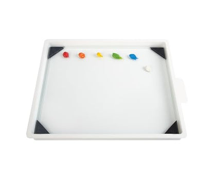 New Wave POSH Glass Paint Palette & Masterson Sta-Wet Handy Palette 6.75"x8.4" Set - Tempered Glass Palette for Painting & Airtight Sta-Wet Palette to Keep Paint Fresh - Made in USA (Clear) - color: Clear