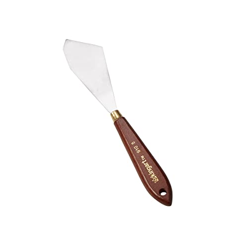 KINGART Flat ANGLED PAINTING KNIFE for Scraping, Mixing and Painting with Oil and Acrylic Paints - size: Flat Angled