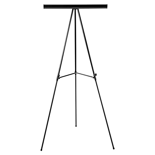 Amazon Basics Height Adjustable Aluminum Flipchart Easel Stand, Portable, for Whiteboard, Flip Chart, Poster Boards, Paper Pads and Signage, 35 x 2 x 28 Inches, Black - style: Lightweight Board Easel