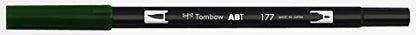 Tombow Dual Brush Pen, ABT, No. 177 (AB-T177) - color: 177 Dark Jade