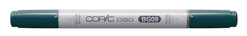 Copic Markers BG09 Ciao with Replaceable Nib, Blue Green - color: Blue Green