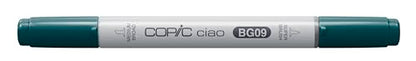 Copic Markers BG09 Ciao with Replaceable Nib, Blue Green - color: Blue Green