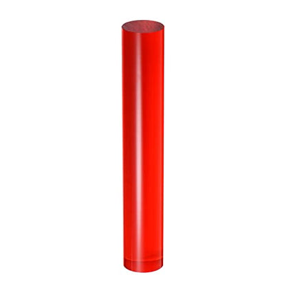 HARFINGTON Acrylic Clay Roller 6 Inch x 1 Inch Solid Non-Stick Plastic Round Tube Roller Polymer Clay Rod Fondant Rolling Pin for Shaping, Sculpting, Modeling DIY Crafts, Red - color: Red, size: 6 Inch x 1 Inch