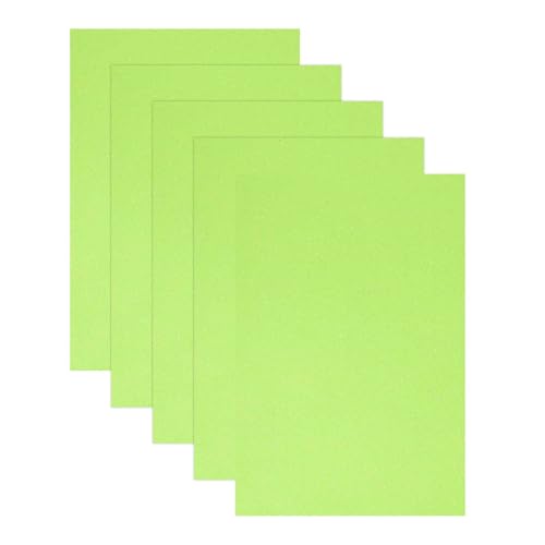 MECCANIXITY 5 Sheets Light Green Shiny Foam Sheets, 8 Inch x 12 Inch Sparkle EVA Foam Handicraft Sheets EVA Paper for Art Crafts Projects, Scrapbook Gift DIY Card Party Decoration - color: Light Green