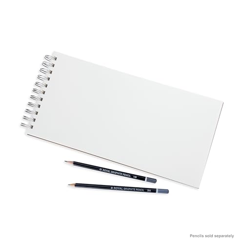 Bee Paper - 6"x 12" Super Deluxe Mixed Media Sketching Pad, 60 Sheets - size: 6-inch x 12-inch, 60 Sheet Wire Bound Pad