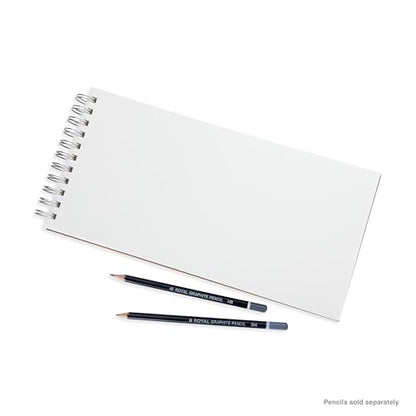 Bee Paper - 6"x 12" Super Deluxe Mixed Media Sketching Pad, 60 Sheets - size: 6-inch x 12-inch, 60 Sheet Wire Bound Pad