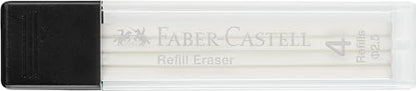 Faber-Castell - Replacement Eraser Precision Eraser Pen | 4 refill erasers for eraser pen for precise removal of pencil lines - style: 4 replacement erasers
