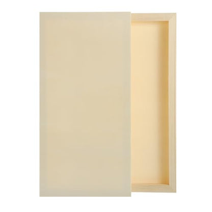 MECCANIXITY 6 Pack Wood Canvas Boards, 6x12 Inch Art Canvases Square Unfinished Wood Panel for Painting, Crafts, DIY Projects, Pouring Art - size: 6x12 Inch