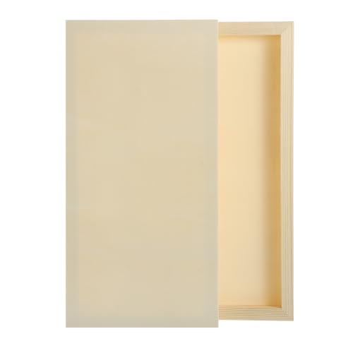 MECCANIXITY 6 Pack Wood Canvas Boards, 6x12 Inch Art Canvases Square Unfinished Wood Panel for Painting, Crafts, DIY Projects, Pouring Art - size: 6x12 Inch